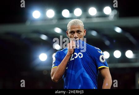 Photo du dossier datée du 06-12-2021 de Richarlison d'Everton, qui est retournée à la formation après une blessure.Date de publication : le mercredi 12 janvier 2022. Banque D'Images