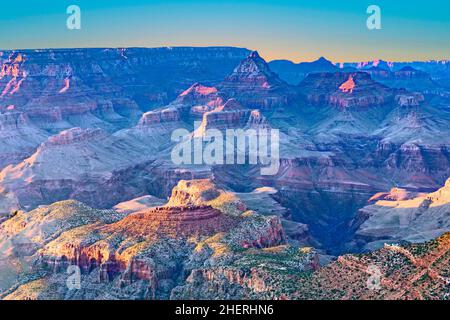 Vue magnifique sur le grand canyon de mathers point, South Rim Banque D'Images