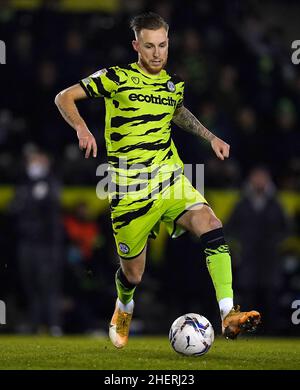 Ben Stevenson de Forest Green Rovers lors du match de la Sky Bet League Two au New Lawn, Nailsworth, entièrement chargé.Date de la photo: Mardi 11 janvier 2022. Banque D'Images