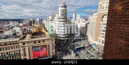 Edificio Capitol, Gran via Madrid Banque D'Images