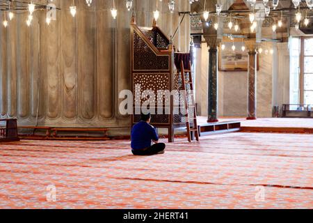 Mosquée Fatih, Fatih Camii, Mosquée Conquérant, quartier Fatih, Istanbul,Partie européenne, Turquie Banque D'Images