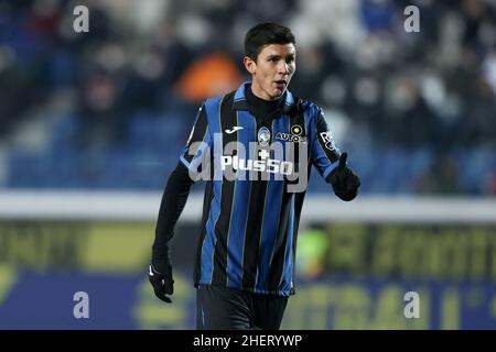 Bergame, Italie.12th janvier 2022.Matteo Pessina (Atalanta BC) gestes pendant Atalanta BC vs Venezia FC, match de football italien Coppa Italia à Bergame, Italie, janvier 12 2022 crédit: Independent photo Agency/Alay Live News Banque D'Images