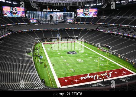 Vue générale du stade Allegiant pendant le match du Las Vegas Bowl entre les Arizona State Sun Devils et les Wisconsin Badgers, jeudi, décembre Banque D'Images