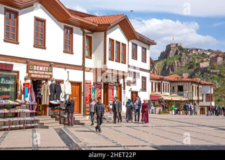 En face de la mosquée Hacibayram, haute ville, Ankara, Turquie, Ankara,Turquie Banque D'Images