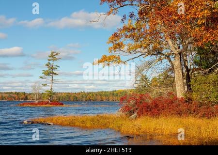 Lac nautique en Nouvelle-Écosse au Canada Banque D'Images