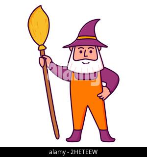 Trick or Treat.Isolé sur fond blanc.Illustration vectorielle plate. Illustration de Vecteur