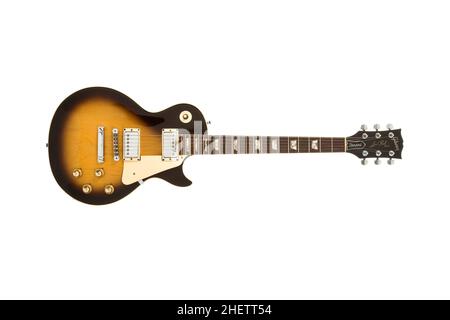 1975 Gibson les Paul Standard Tobacco Sunburst Guitare électrique Banque D'Images