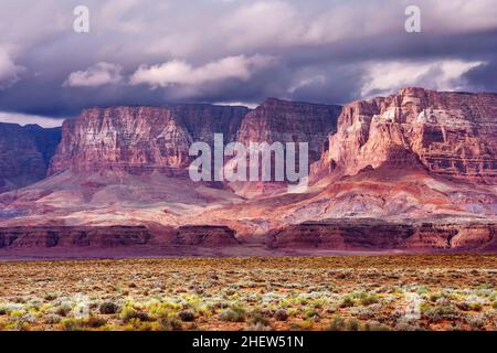 Falaises de Vermillion, Arizona Banque D'Images