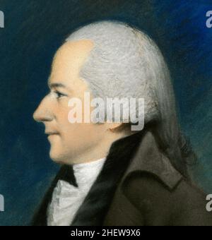 Alexander Hamilton James Sharples, 1796 Banque D'Images