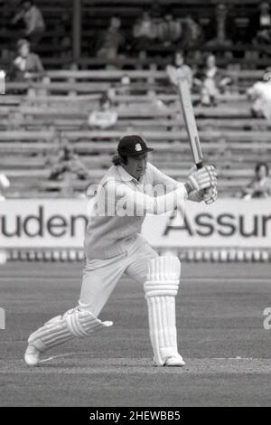 Keith Fletcher batting pour Essex, Warwickshire vs Essex, John Player League, au terrain de cricket d'Edgbaston, Birmingham, Angleterre Dimanche, 26th juin 1977 Banque D'Images