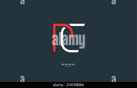 Lettre alphabétique icône logo PC Illustration de Vecteur