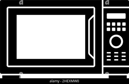 Vecteur de modèle de conception d'icône micro-ondes isolé Illustration de Vecteur