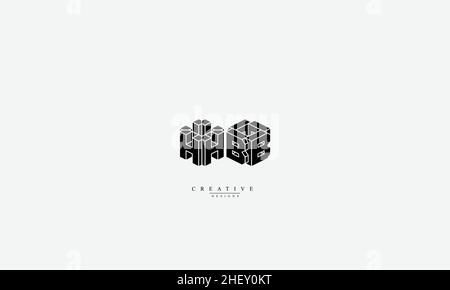 Modèle de conception de logo HB BH H B vectoriel Illustration de Vecteur