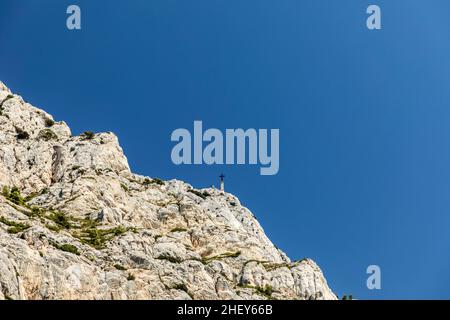 Célèbre mont sainte-victoire en provence, la montagne de Cézanne Banque D'Images