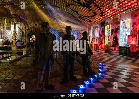 L'intérieur du musée de Tchernobyl à Kiev. Ce musée dédié à la catastrophe de Tchernobyl en 1986 et ses conséquences. Banque D'Images