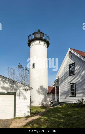 Phare historique de West Chop sur l'île de Marthas Vineyard Banque D'Images