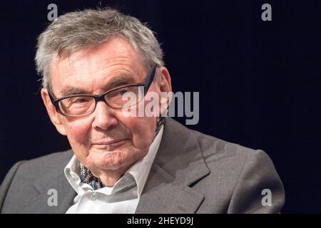 Marian Turski, journaliste polonais, Holokaust et camp allemand de concentration nazi KL Auschwitz-Birkenau survivant © Wojciech Strozyk / Alamy stock photo Banque D'Images