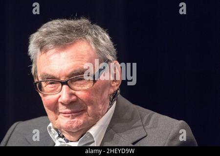 Marian Turski, journaliste polonais, Holokaust et camp allemand de concentration nazi KL Auschwitz-Birkenau survivant © Wojciech Strozyk / Alamy stock photo Banque D'Images