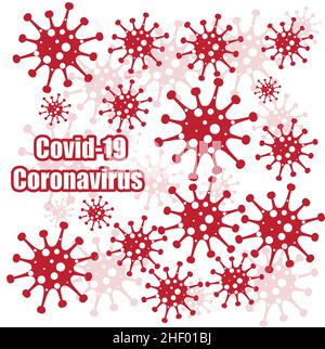 Différents types de virus.Bactéries Biologie organismes modèle sans couture.Infection par le virus épidémie d'Ebola malade. Illustration de Vecteur