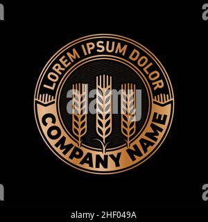 Logo blé.Vecteur et illustration. Illustration de Vecteur