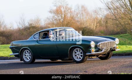 Voiture classique Volvo 1964 verte Banque D'Images