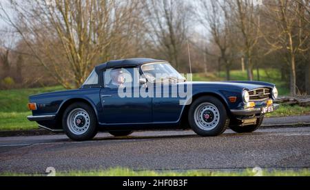 1971 Triumph TR6 voiture sport classique Banque D'Images