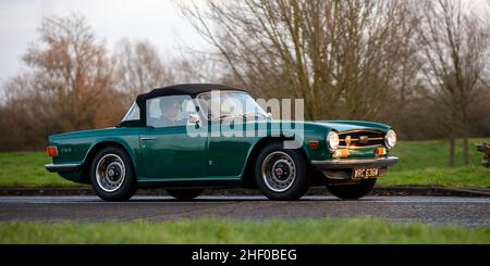 1973 Triumph TR6 voiture sport classique Banque D'Images