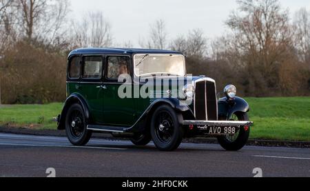 1934 BSA 102 voiture d'époque Banque D'Images