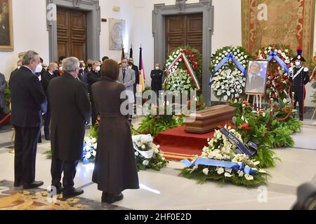 Rome, Italie.13th janvier 2022.Salle funéraire David Sassoli au Capitole.Crédit : Agence photo indépendante/Alamy Live News Banque D'Images