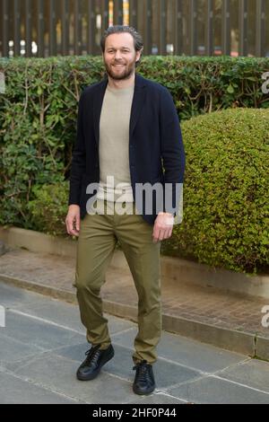 Rome, Italie.13th janvier 2022.Giorgio Marchesi participe à la photo de la série Rai tv la sposa au centre Rai Viale Mazzini.Crédit : SOPA Images Limited/Alamy Live News Banque D'Images