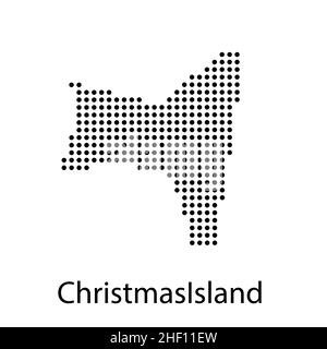 Carte état Christmas Island of Australia esp 10 Illustration de Vecteur