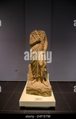 Sanliurfa, Turquie.Intérieur et objets du musée archéologique de Sanliurfa Banque D'Images
