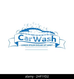 Logo car Wash.Vecteur et illustration.Motif T-shirt. Illustration de Vecteur