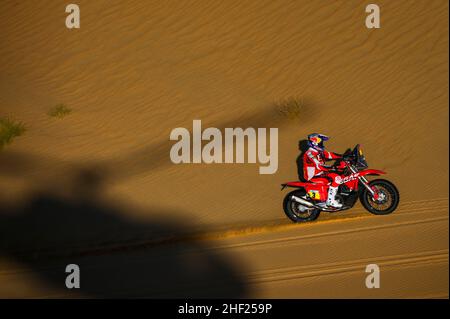 03 Sunderland Sam (aus), GasGas Factory Racing, KTM 450 Rally Factory Replica, moto, W2RC, action pendant la phase 11 du Dakar Rally 2022 autour de Bisha, le 13th 2022 janvier à Bisha, Arabie Saoudite - photo DPPI Banque D'Images