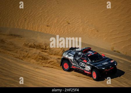 224 Ekstrom Mattias (swe), Bergvist Emil (swe), Team Audi Sport, Audi RS Q e-tron, Auto FIA T1/T2, action pendant la phase 11 du Dakar Rally 2022 autour de Bicha, le 13th 2022 janvier à Bicha, Arabie Saoudite - photo DPPI Banque D'Images