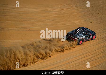 224 Ekstrom Mattias (swe), Bergvist Emil (swe), Team Audi Sport, Audi RS Q e-tron, Auto FIA T1/T2, action pendant la phase 11 du Dakar Rally 2022 autour de Bicha, le 13th 2022 janvier à Bicha, Arabie Saoudite - photo DPPI Banque D'Images