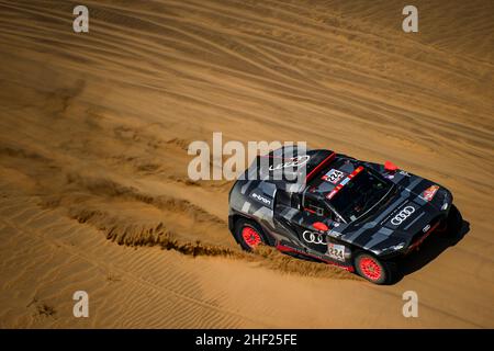 224 Ekstrom Mattias (swe), Bergvist Emil (swe), Team Audi Sport, Audi RS Q e-tron, Auto FIA T1/T2, action pendant la phase 11 du Dakar Rally 2022 autour de Bicha, le 13th 2022 janvier à Bicha, Arabie Saoudite - photo DPPI Banque D'Images