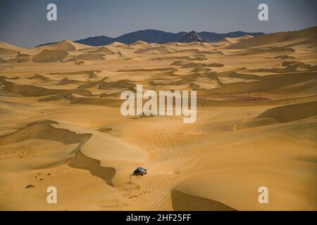 224 Ekstrom Mattias (swe), Bergvist Emil (swe), Team Audi Sport, Audi RS Q e-tron, Auto FIA T1/T2, action pendant la phase 11 du Dakar Rally 2022 autour de Bicha, le 13th 2022 janvier à Bicha, Arabie Saoudite - photo DPPI Banque D'Images