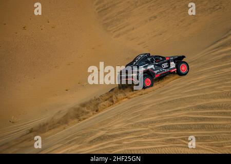 224 Ekstrom Mattias (swe), Bergvist Emil (swe), Team Audi Sport, Audi RS Q e-tron, Auto FIA T1/T2, action pendant la phase 11 du Dakar Rally 2022 autour de Bicha, le 13th 2022 janvier à Bicha, Arabie Saoudite - photo DPPI Banque D'Images