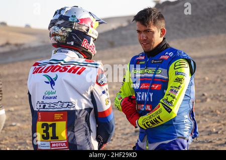 20 Koitha Veettil Harith Noah (ind), Sherco Factory, Sherco 450 SEF Rally, moto, Motul, portrait pendant la phase 11 du Dakar Rally 2022 autour de Bicha, le 13th 2022 janvier à Bicha, Arabie Saoudite - photo Florent Gooden / DPPI Banque D'Images