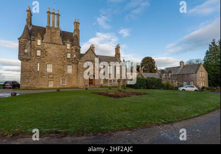 Château Lauriston, Édimbourg, Écosse, Royaume-Uni Banque D'Images