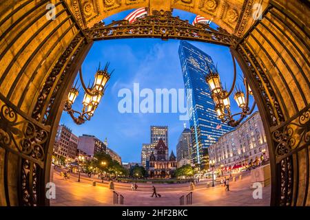 Copley Square à Boston, ma, États-Unis. Banque D'Images