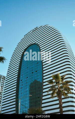 Cour par Marriot à Batumi, Adjara, Géorgie Banque D'Images