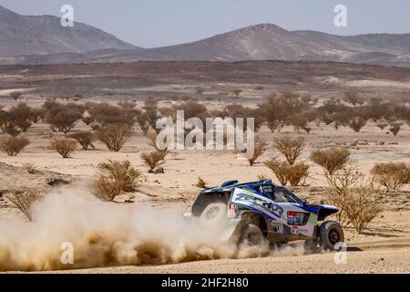 316 Costes Lionel (fra), Tressens Christophe (fra), pH Sport dans les pas de Léa, pH Sport Zephyr, T4 FIA SSV, W2RC, action pendant la phase 11 du rallye Dakar 2022 autour de Bicha, le 13th 2022 janvier à Biha, Arabie Saoudite - photo Frédéric le Floch / DPPI Banque D'Images