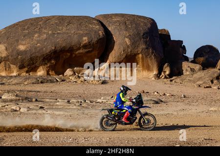 20 Koitha Veettil Harith Noah (ind), Sherco Factory, Sherco 450 SEF Rally, moto, Motul, action pendant la phase 11 du Dakar Rally 2022 autour de Bicha, le 13th 2022 janvier à Bicha, Arabie Saoudite - photo Frédéric le Floch / DPPI Banque D'Images