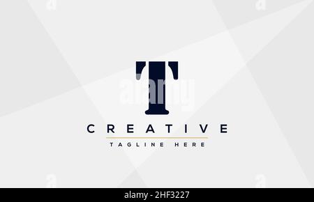 Design et modèle de logo T créatif moderne.L es symboles basés sur les initiales de l'icône TT et les lettres dans le vecteur Illustration de Vecteur