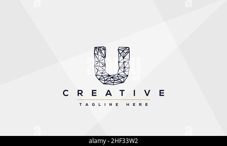 Design moderne et créatif avec logo U.U Monogramme et lettres de l'icône UU dans le vecteur Illustration de Vecteur