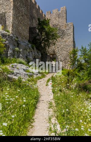 Forteresse de Blagaj (Stjepan-grad) près de Mostar, Bosnie-Herzégovine Banque D'Images