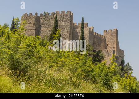 Forteresse de Blagaj (Stjepan-grad) près de Mostar, Bosnie-Herzégovine Banque D'Images