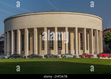 Société croate des Beaux-artistes à Zagreb, Croatie Banque D'Images